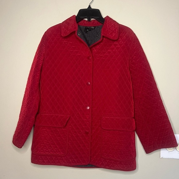 Vintage English Countryside Heritage Style Red Quilted Barn chore Jacket - Picture 2 of 14